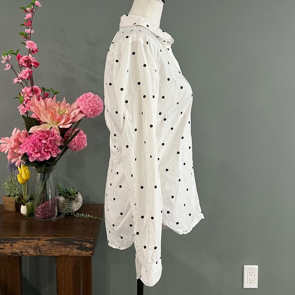 L.O.G.G 100% Cotton Polka Dot Button Up Long Sleeve - Picture 5 of 12